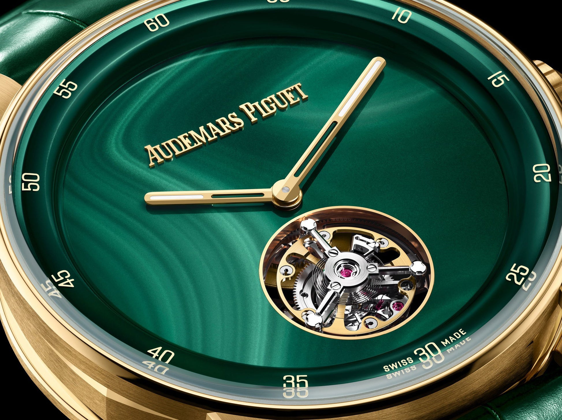Audemars Piguet Code 11.59 by Audemars Piguet Selfwinding Flying Tourbillon 38 Malachite