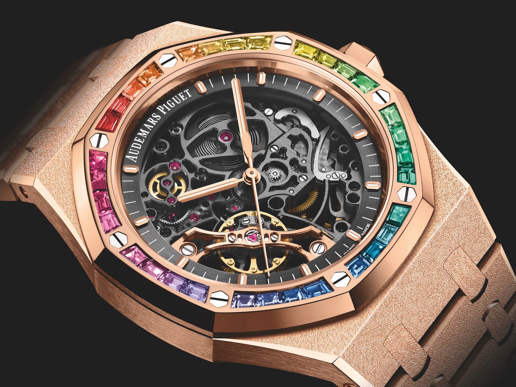 Audemars Piguet Royal Oak Frosted Gold Double Balance Wheel Openworked