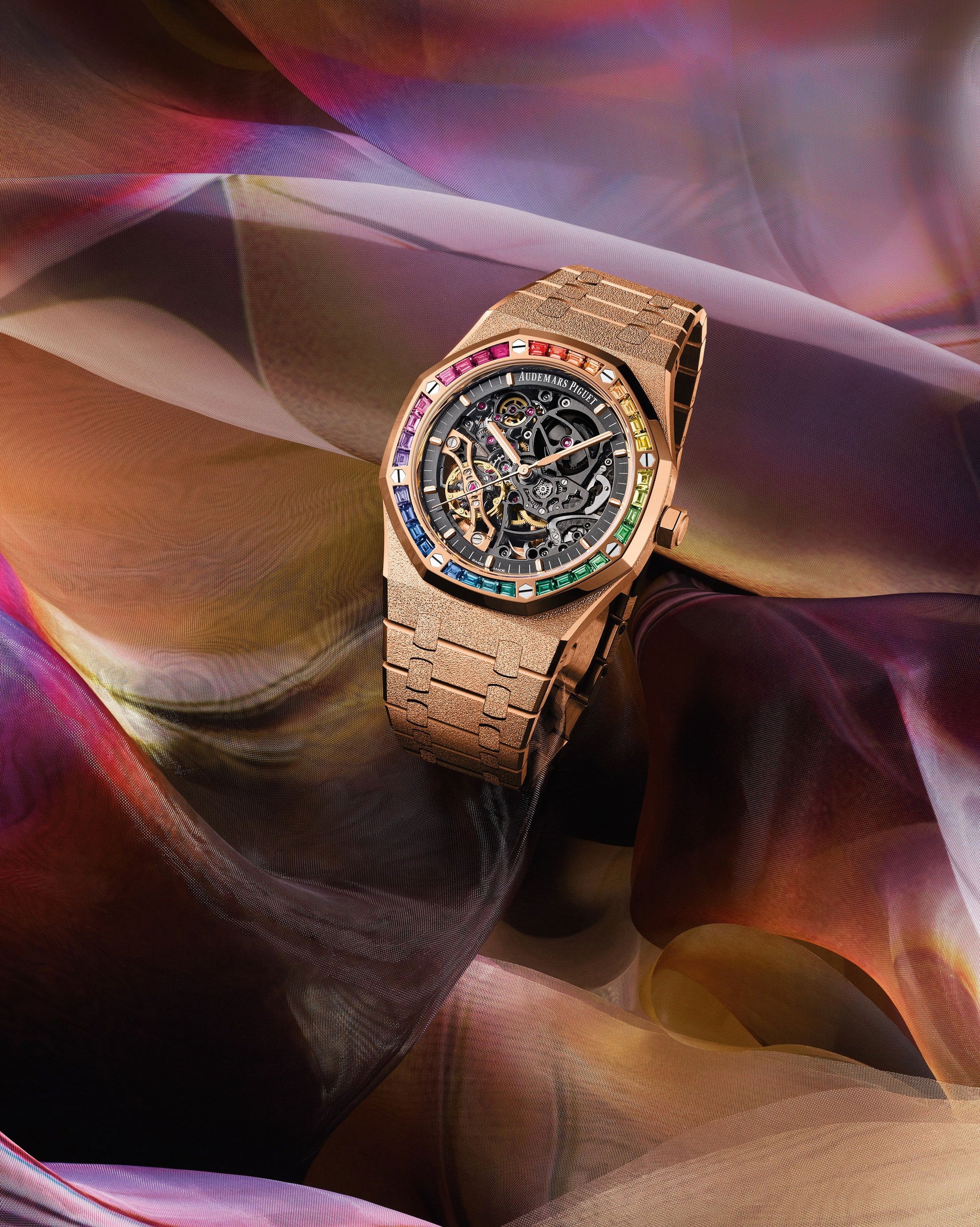 Audemars Piguet Royal Oak Frosted Gold Double Balance Wheel Openworked