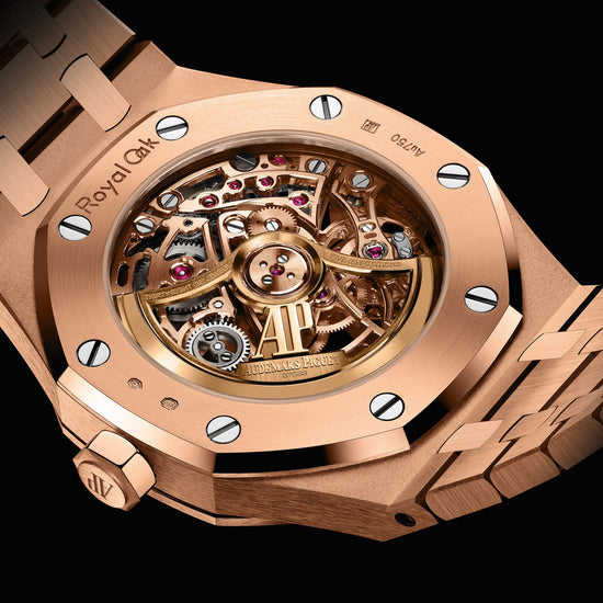 Audemars Piguet Royal Oak Frosted Gold Double Balance Wheel Openworked