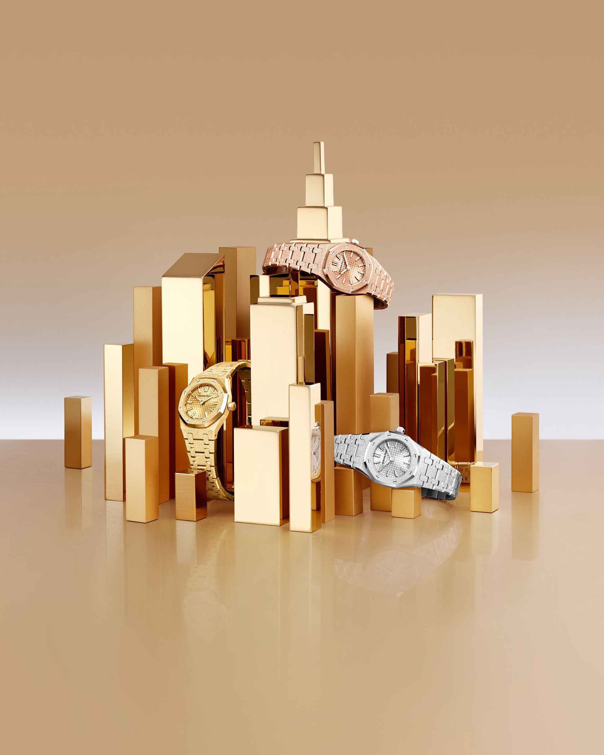 Audemars Piguet Royal Oak Mini Frosted Gold Quartz 23