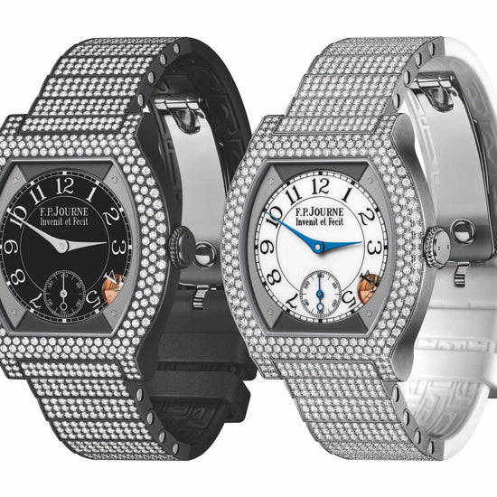 F.P.Journe élégante 40 Titanium 12 Rows of Diamonds with Set Bracelet