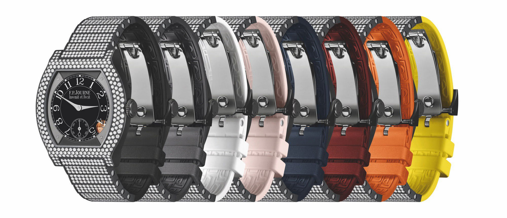 F.P.Journe élégante 40 Titalyt 12 Rows of Diamonds with Set Bracelet