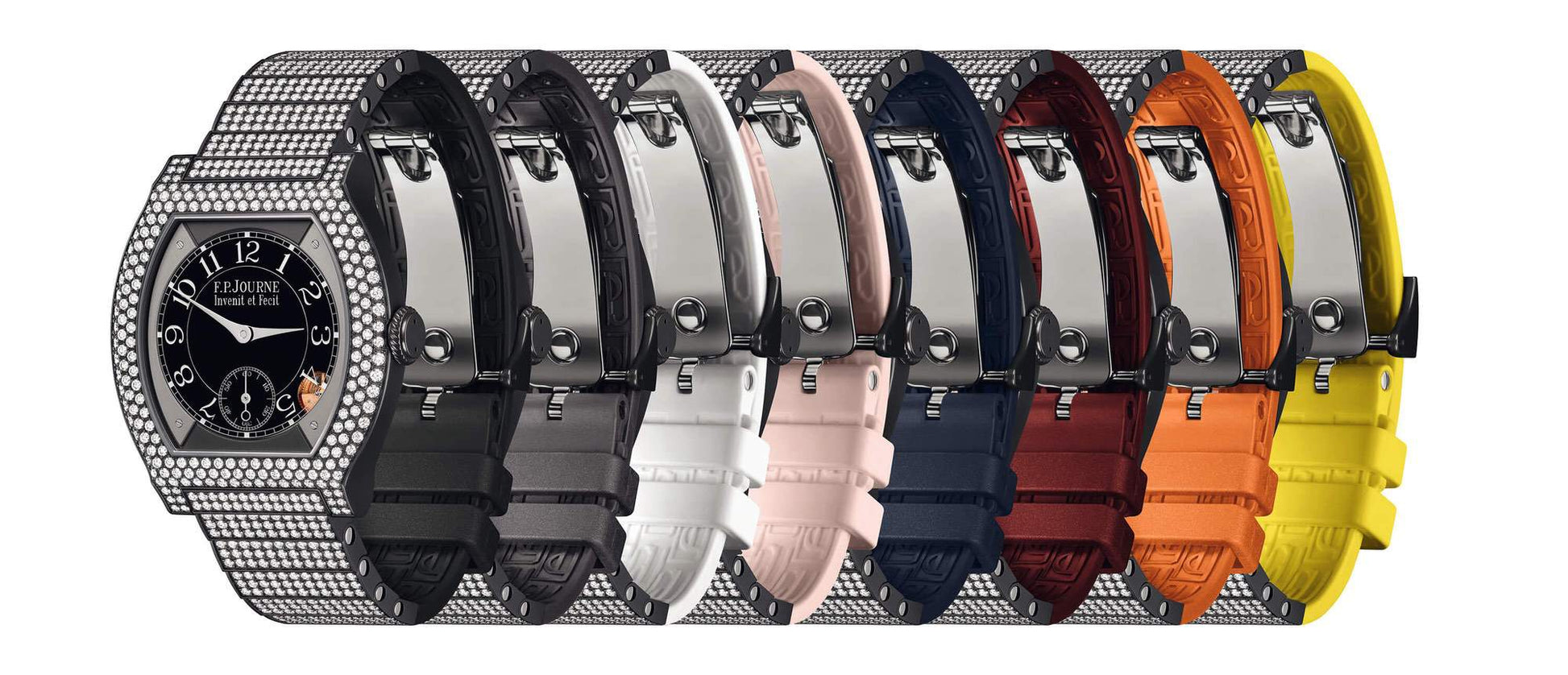 F.P.Journe élégante 40 Titalyt 12 Rows of Diamonds with Set Bracelet