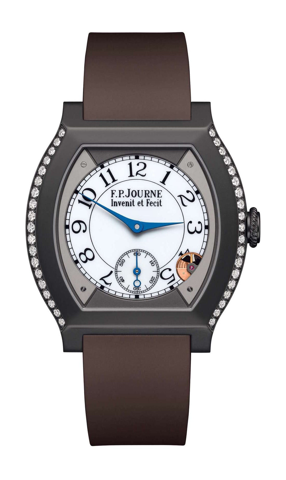 F.P.Journe élégante 40 Titalyt 2 Rows of Diamonds