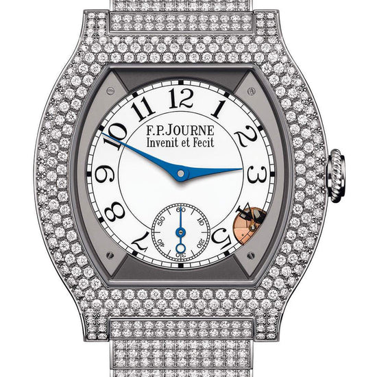 F.P. Journe élégante 40 Titanium 12 Rows of Diamonds with Set Bracelet