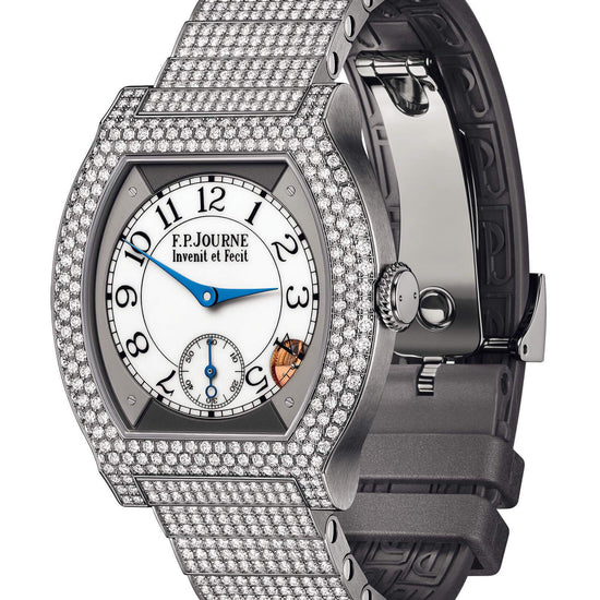 F.P. Journe élégante 40 Titanium 12 Rows of Diamonds with Set Bracelet