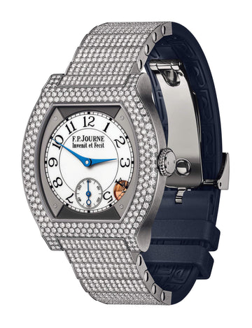 F.P.Journe élégante 40 Titanium 12 Rows of Diamonds with Set Bracelet