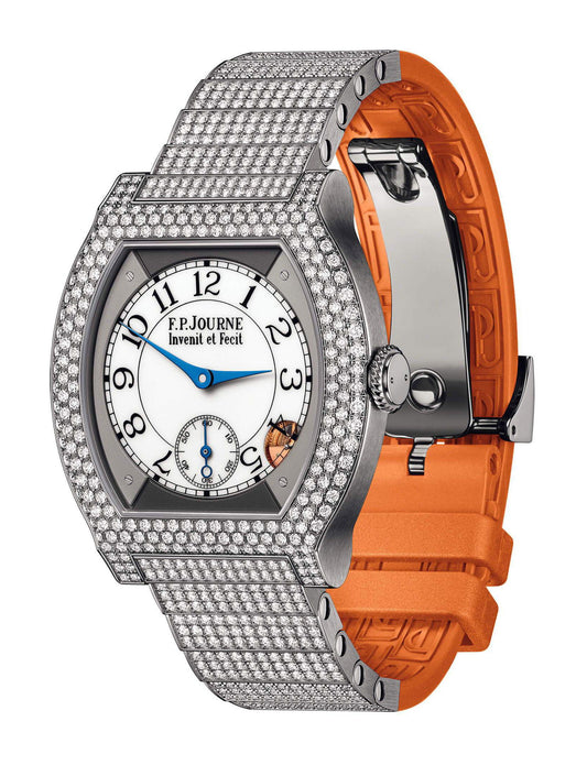 F.P.Journe élégante 40 Titanium 12 Rows of Diamonds with Set Bracelet