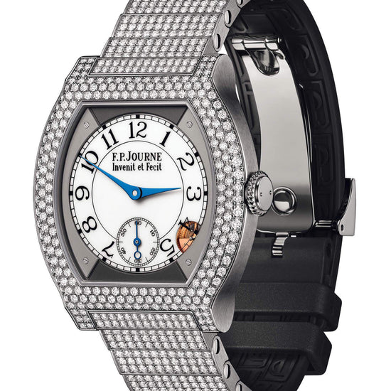 F.P.Journe élégante 40 Titanium 12 Rows of Diamonds with Set Bracelet