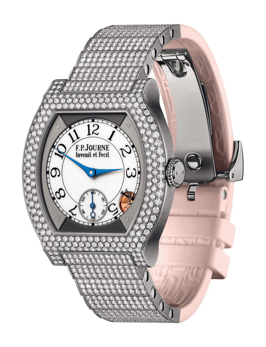 F.P.Journe élégante 40 Titanium 12 Rows of Diamonds with Set Bracelet