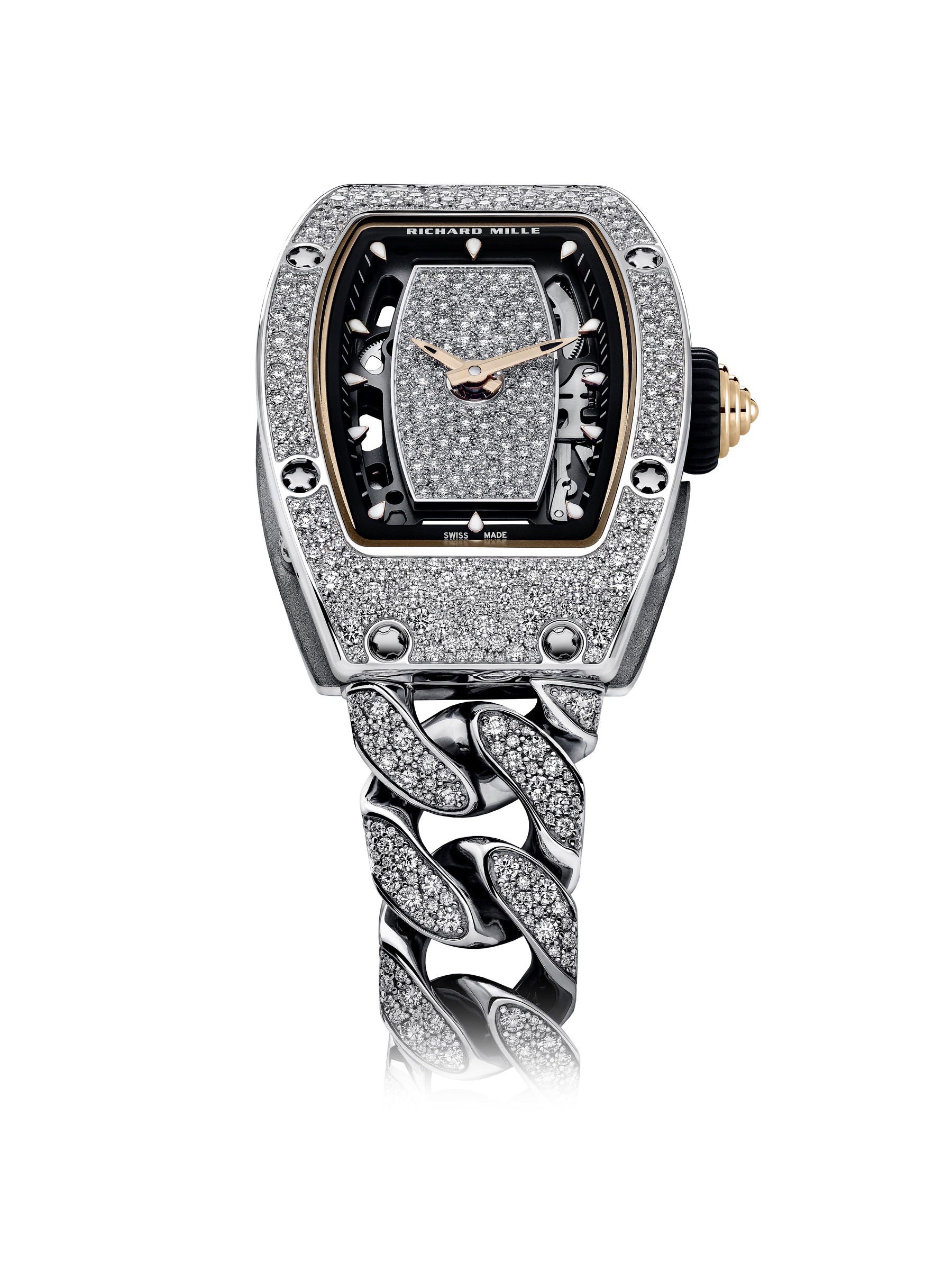 Richard Mille RM 07-01 Automatic Winding White Gold Gourmette