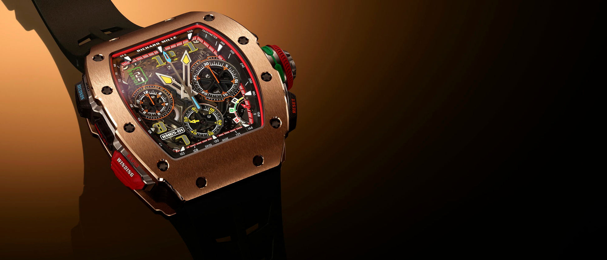 Richard Mille RM 65-01 Automatic Split-Seconds Chronograph Red Gold and Carbon TPT®