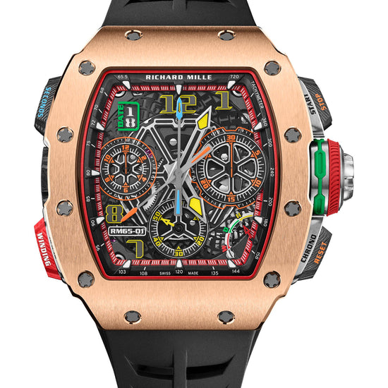 Richard Mille RM 65-01 Automatic Split-Seconds Chronograph Red Gold and Carbon TPT®