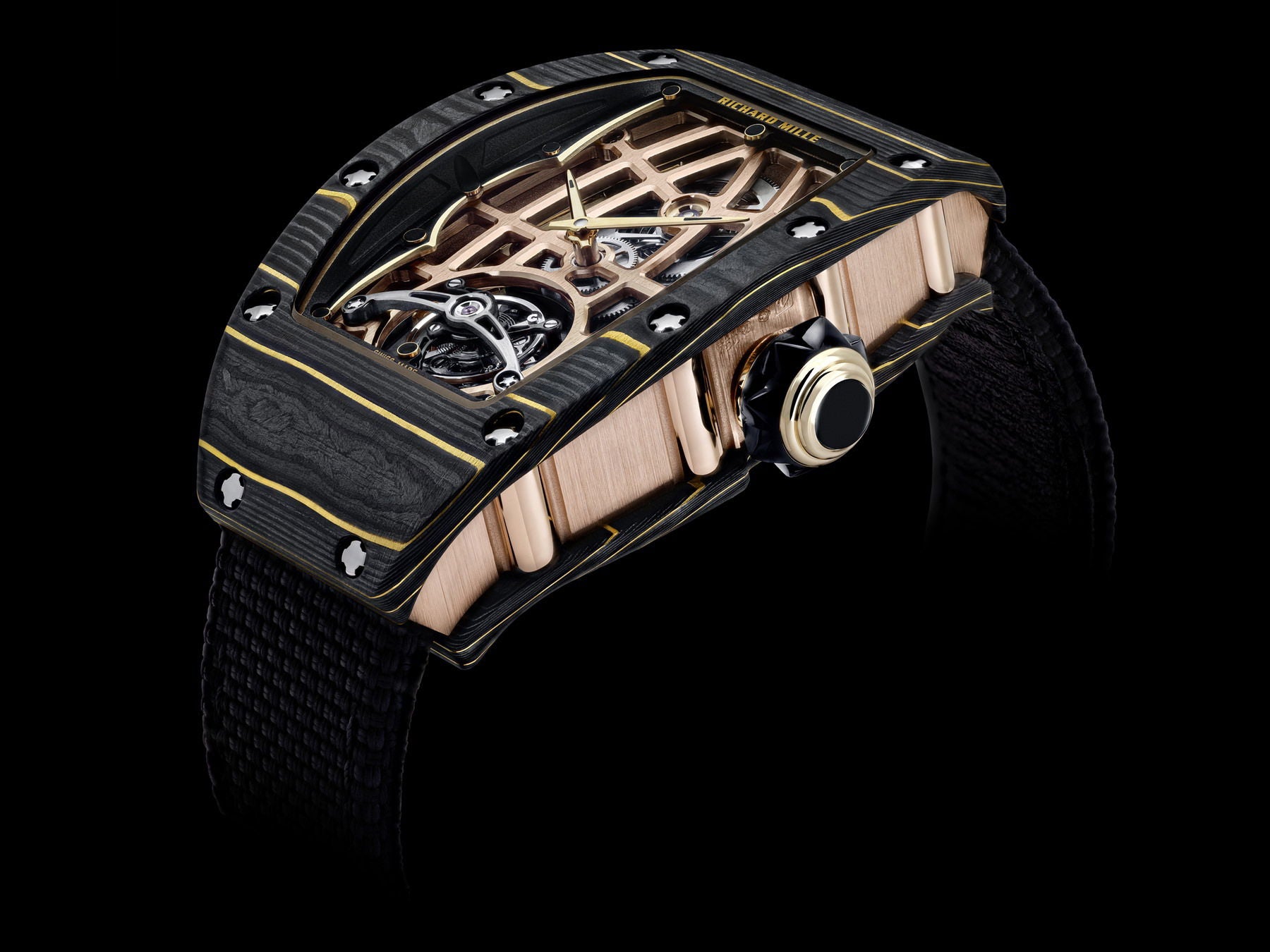 Richard Mille RM 74-02 Automatic Tourbillon Gold Carbon TPT®